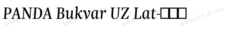 PANDA Bukvar UZ Lat字体转换